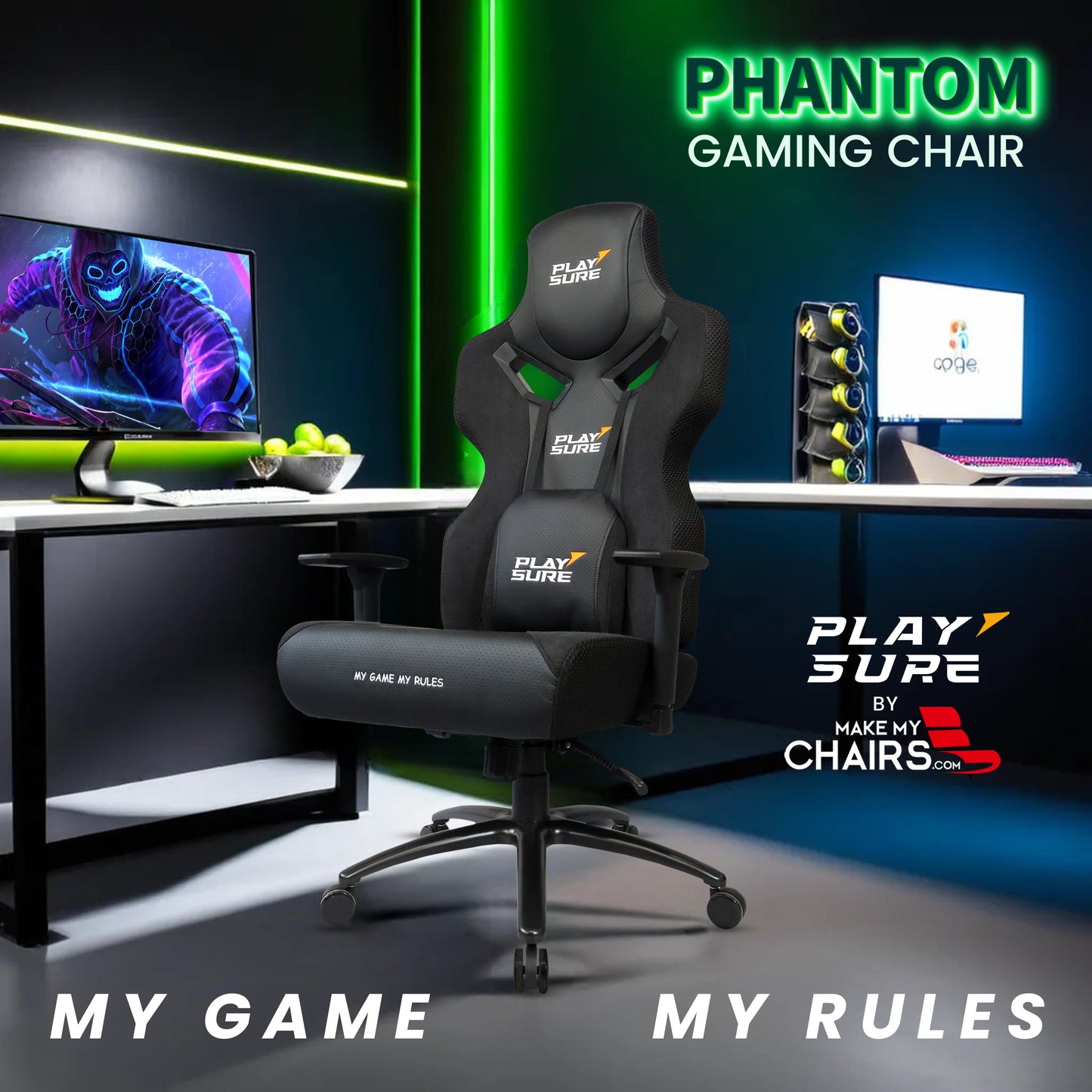 Phantom Gaming Chair Gaming Chairs - makemychairs