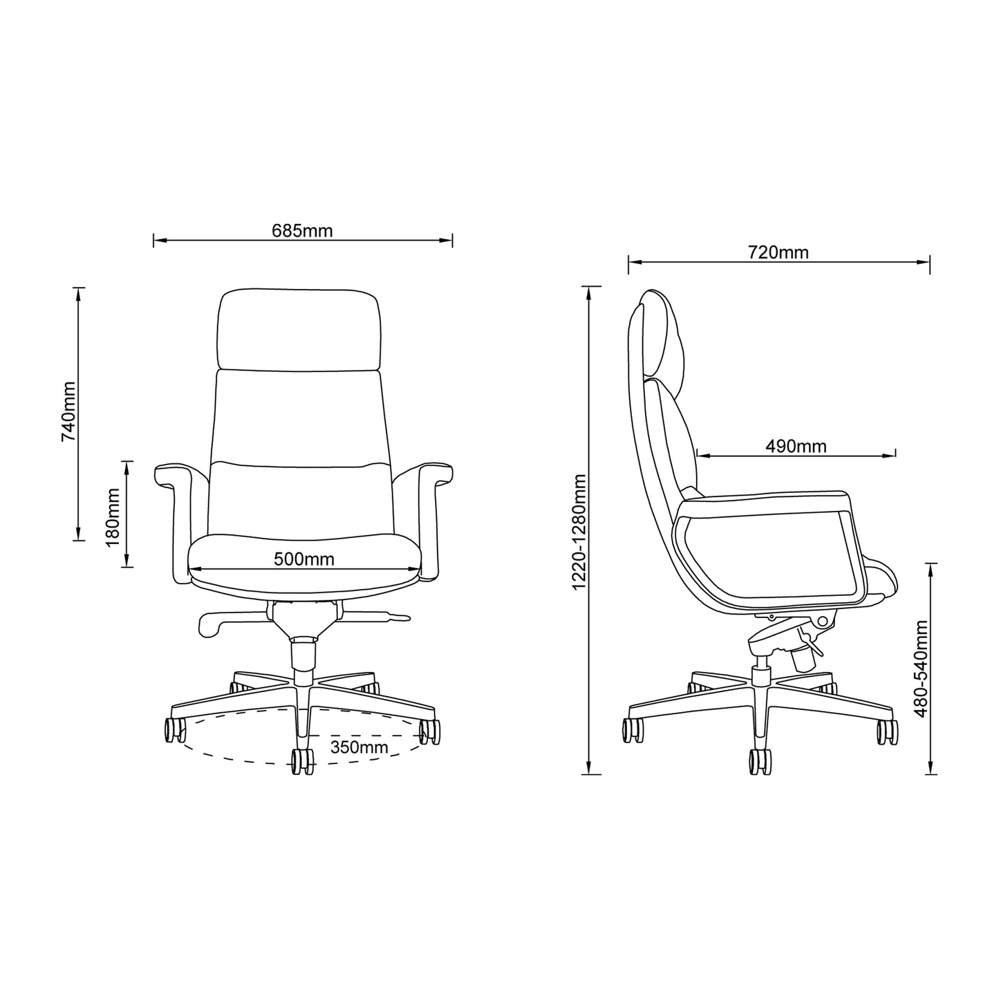 Classic High Back Chair Director Chairs - makemychairs