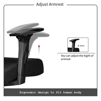 Comfy Medium Back Chair Workstation chairs - makemychairs