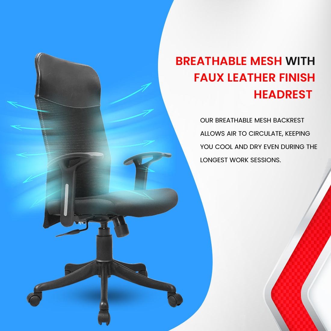 Durasit XL High Back chair Workstation chairs - makemychairs