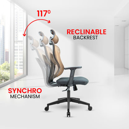 Lumbarc High Back Chair Executive Chairs - makemychairs