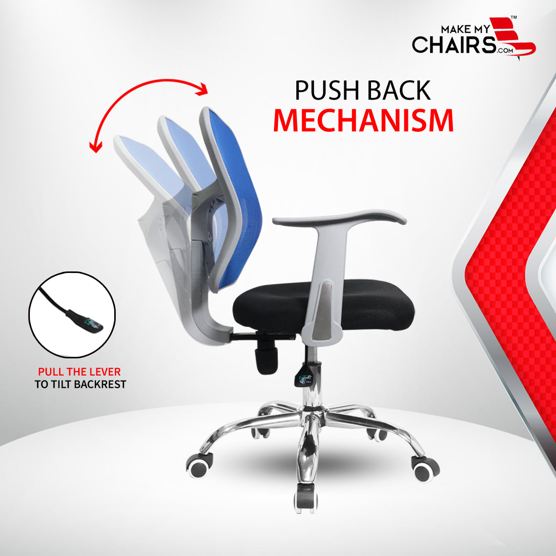 NEO MESH BACK CHAIR Workstation chairs - makemychairs