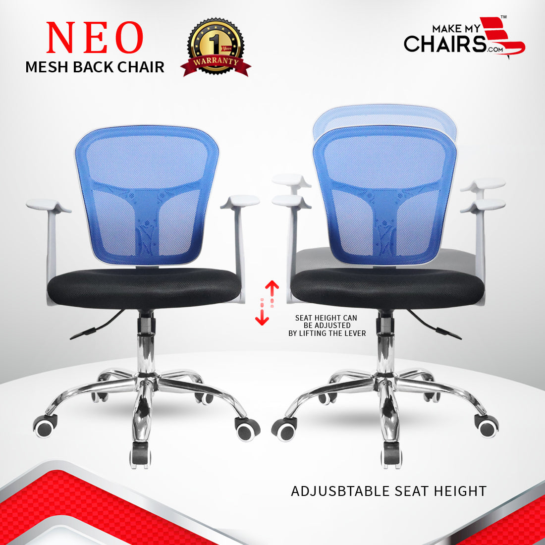 NEO MESH BACK CHAIR Workstation chairs - makemychairs