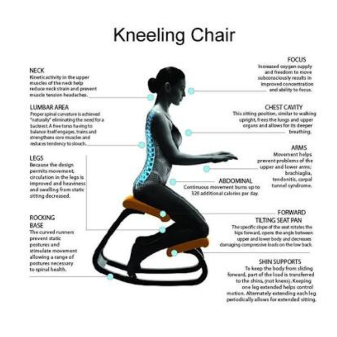 Ergo Kneeling Yoga Chair Office Chairs - makemychairs