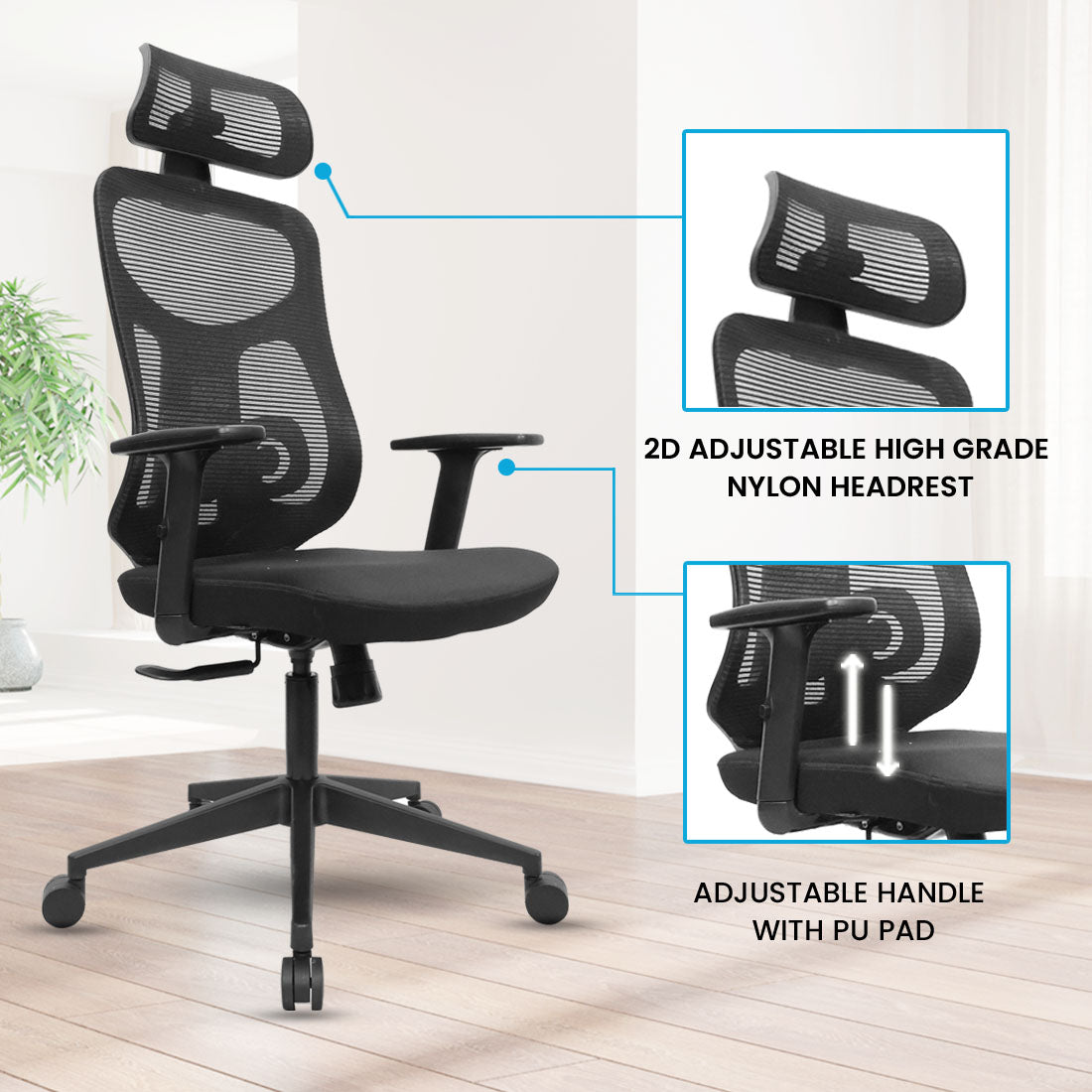 Pulse High Back Chair Executive Chairs - makemychairs