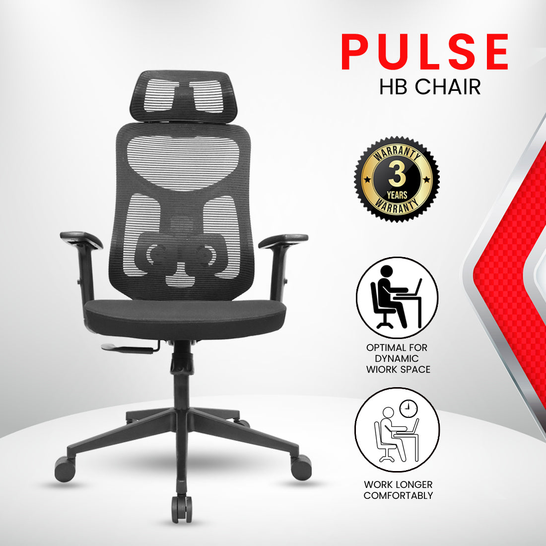 Pulse High Back Chair Executive Chairs - makemychairs