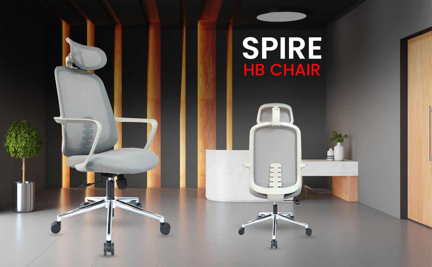 Spire High Back Chair Executive Chairs, Confrence room chairs, - makemychairs