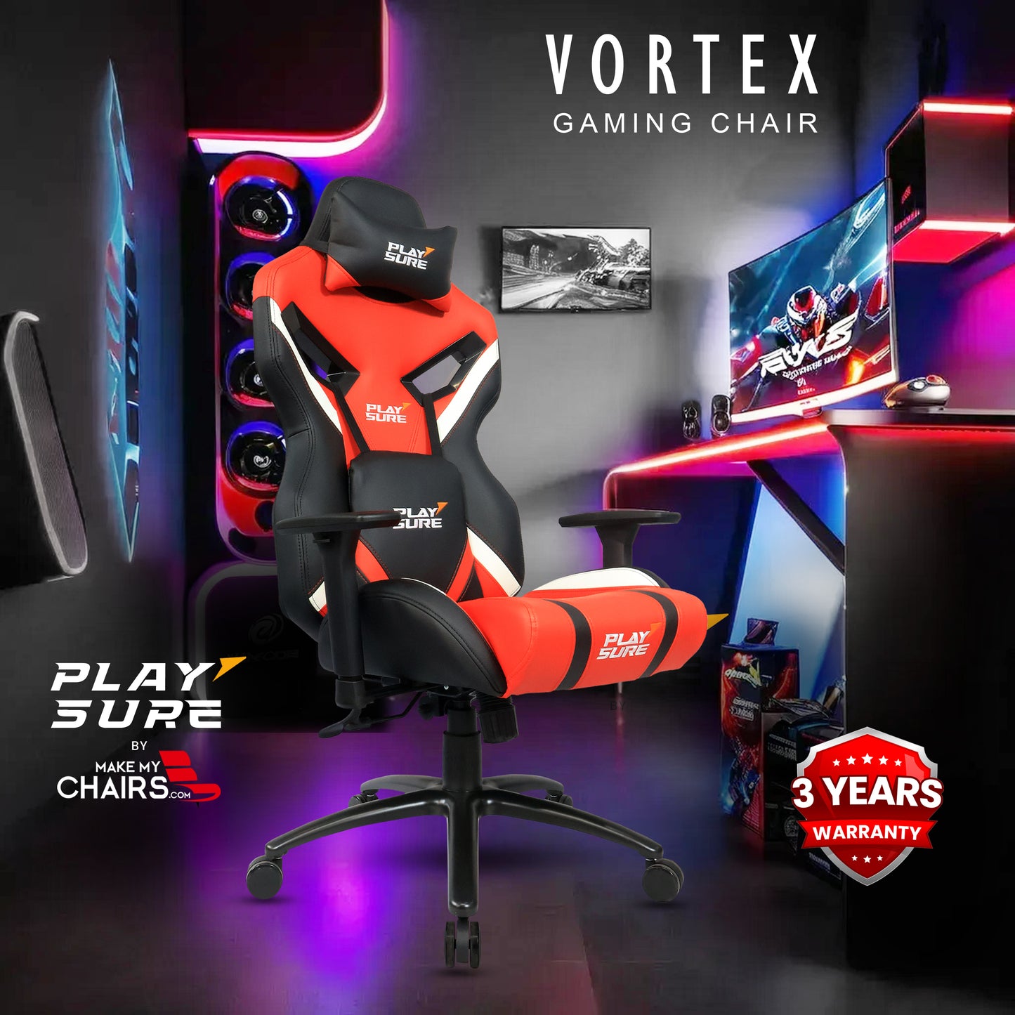 Vortex Gaming Chair Gaming Chairs - makemychairs