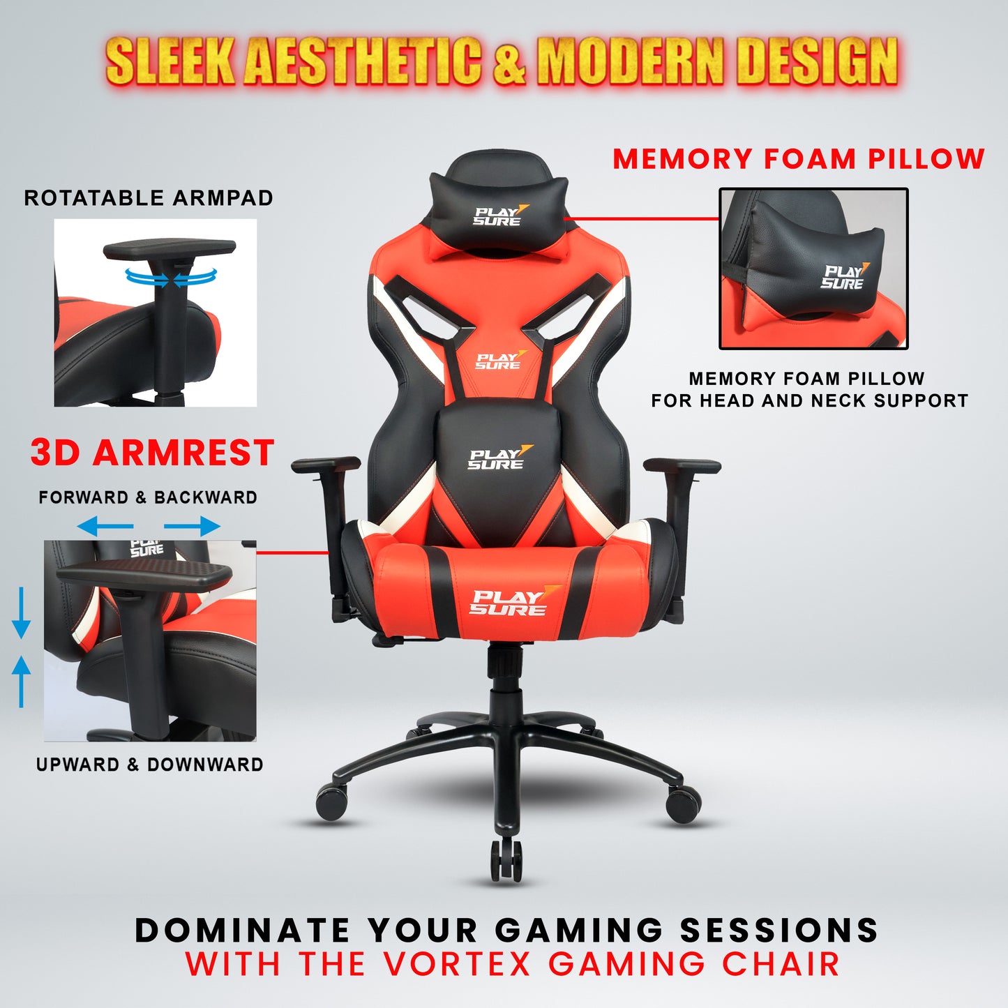 Vortex Gaming Chair Gaming Chairs - makemychairs