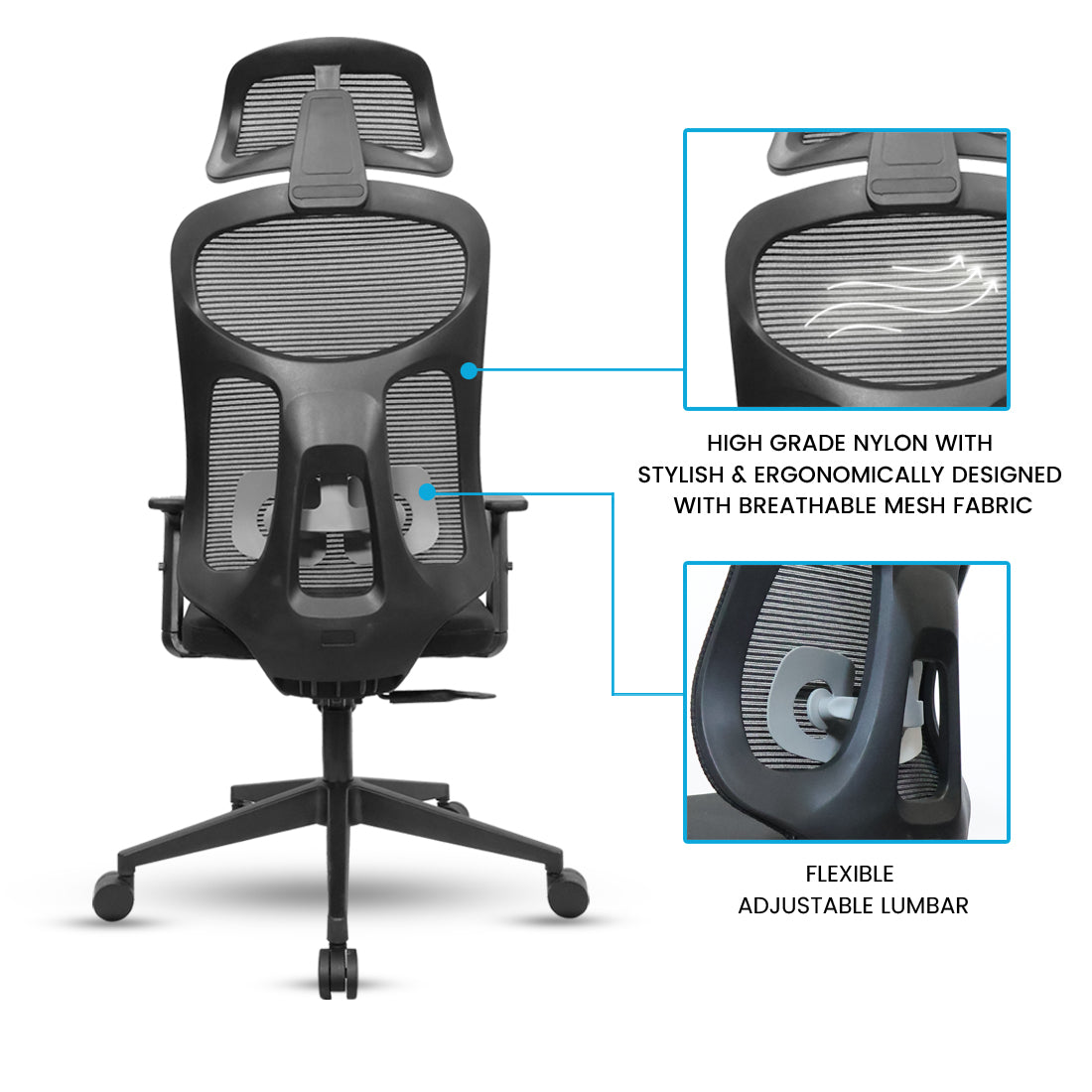 Pulse High Back Chair Executive Chairs - makemychairs