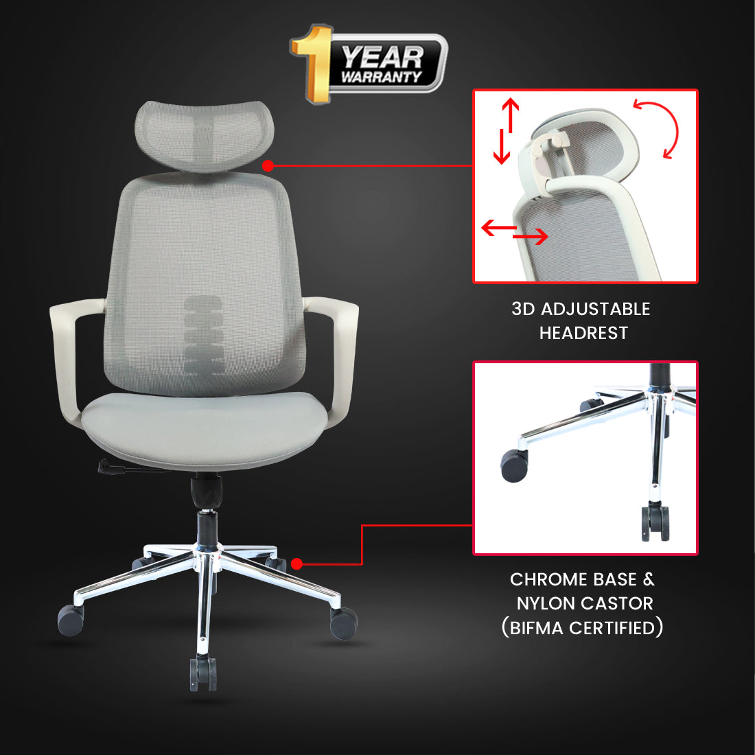 Spire High Back Chair Executive Chairs, Confrence room chairs, - makemychairs