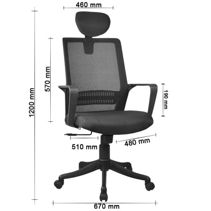 Edge High Back Chair Executive Chairs - makemychairs