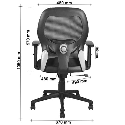 Marvel 2 Medium Back Chair Workstation chairs - makemychairs