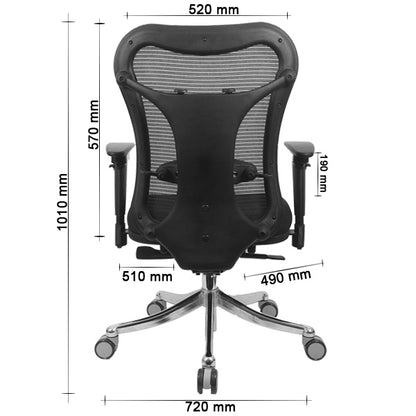 Optimus Medium Back Chair Workstation chairs - makemychairs