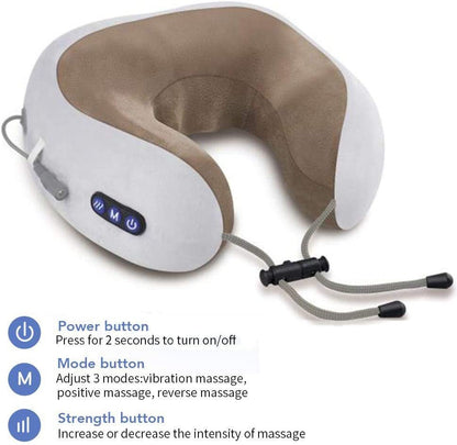 U Shaped travel neck massager pillow Workstation Accessories - makemychairs