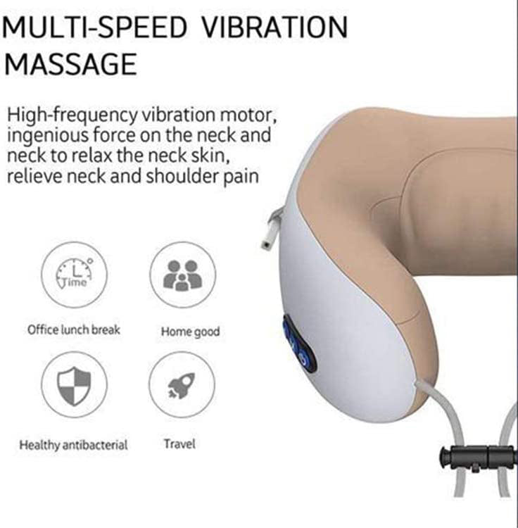 U Shaped travel neck massager pillow Workstation Accessories - makemychairs