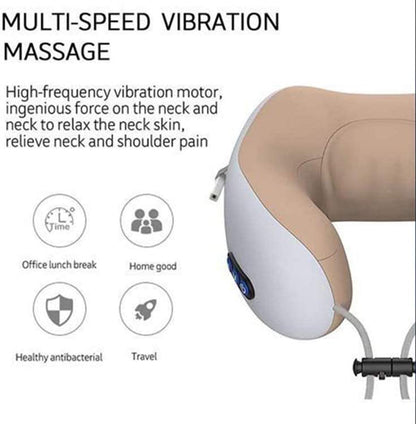 U Shaped travel neck massager pillow Workstation Accessories - makemychairs