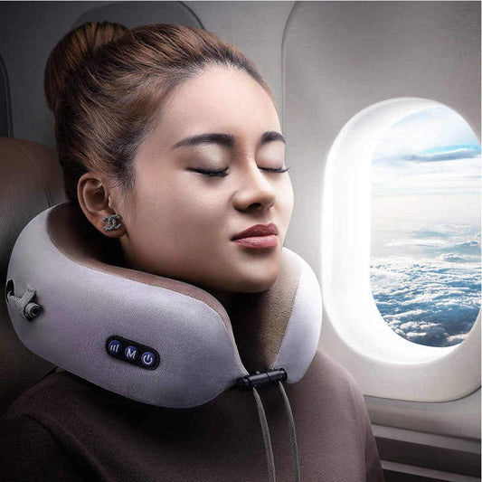 U Shaped travel neck massager pillow - MakeMyChairs Workstation Accessories - makemychairs