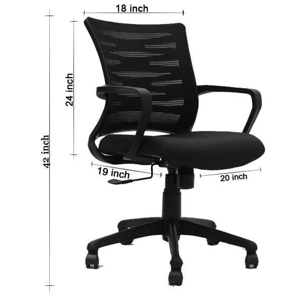 Kaabel Mesh Back Chair Workstation chairs - makemychairs